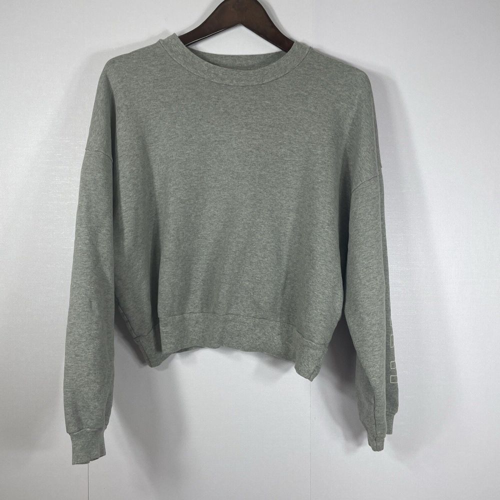 Mother‎ The Loosen Up Crop Crewneck Sweatshirt Medium Oversized